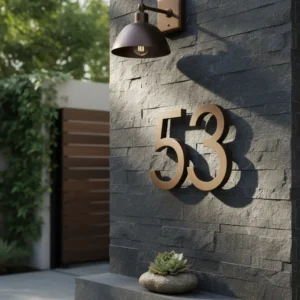 Número Luxo Para Casa